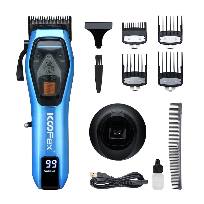 KooFex 9000RPM DLC Blades LED Display BLDC Hair Clipper With Charging Base