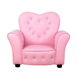Upholstered Heart-Shaped Backrest Children’s Sofa Cheap Mini Children’s Chair Factory Custom Wholesale