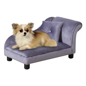Luxury Dog Lounger Interior New Design Comfortable Velvet Pet Bed Dog Sofa for Bedroom Living Room