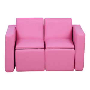 StorageMultifunctional luxury children’s sectional sofa with chair and desk