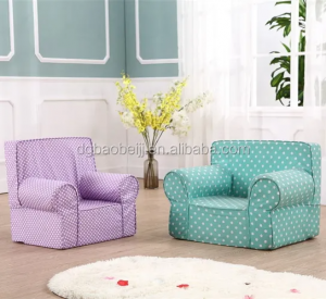 Korean-style children’s fabric mini foam sofa can be disassembled and washed, and it is not easy to collapse children’s sofa