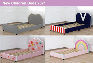 Factory custom new design modern children’s cot can be assembled into a convenient simple crib single model