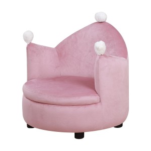 Custom wholesale pink kids sofa cute furniture set
