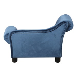 hot selling pretty velvet wooden dogbed