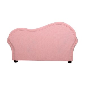 Fashion design little cute cat and dog plush chaise lounge pink pets sofa