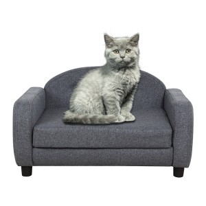 Luxury indoor pet furniture solid wood pet cat and dog sofa bed