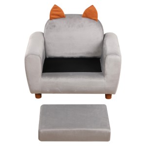 New design cute upholstered kids sofa furniture bedroom living room