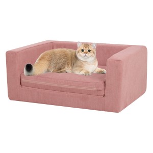 Full sponge Folding Dog Bed Luxury Plush Kennel