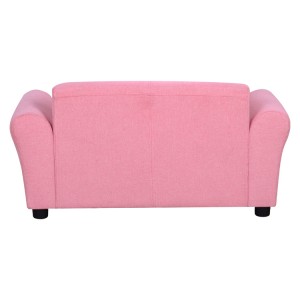Pink two-seater kids chair color customized kids sofa factory