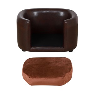 Waterproof leather pet sofa dog bed