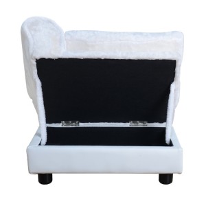 Hot selling New design pretty Linen fabric pet bed