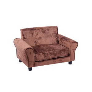 Brown simple pet sofa comfortable cat and dog furniture