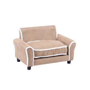 luxury velvet cute pet furniture dog bed and cat sofa