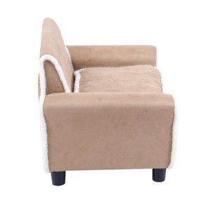 luxury velvet cute pet furniture dog bed and cat sofa