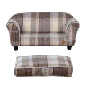 Factory Luxury wooden indoor pet dog bed sofa 2023