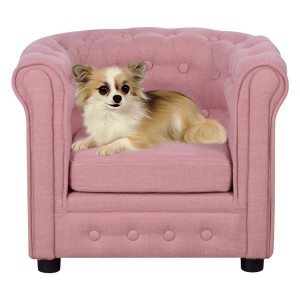 Novel design pet furniture non-slip bottom low noise dog bed sofa