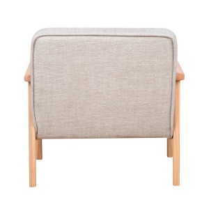 wood frame Nordic simple modern kid sofa solid wood fabric kids furniture set kid chair