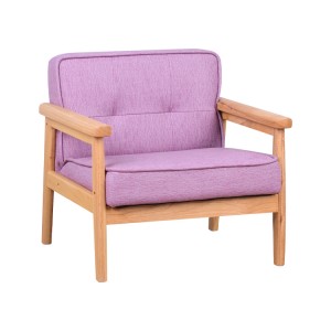 kid Mini Lounge Sofa Solid Wood Armrests Bedroom Sofa Chair