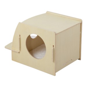 Lovely DIY Multi-Function Pet House with Bowls