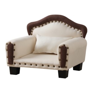 Indoor Pet Furniture Luxury Washable Wooden Pet Dog Cat Sleeping Chair Bed