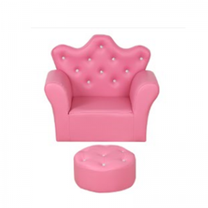 Good User Reputation for Toy Storage Bench - China export Kids princess chair with stool for children room furniture – Baby Furniture