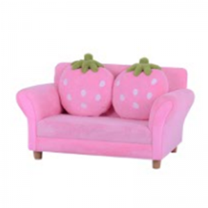 Factory Cheap Hot Kids Furniture Wholesale - Plush children seating Strawberry kids sofa with pillow – Baby Furniture