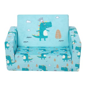 Soft Kids Flip Full Foam Sofa Sleeper Bed Chair Sleeping 2 in 1 Toddler Couch Folding Children Sofa