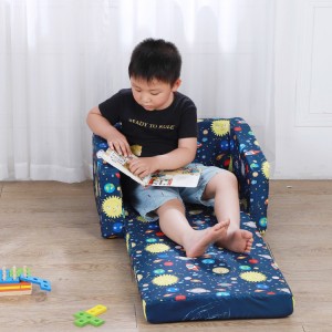 hot sell design kids flip out sofa 2-in-1 Flip Open Foam Couch Bed