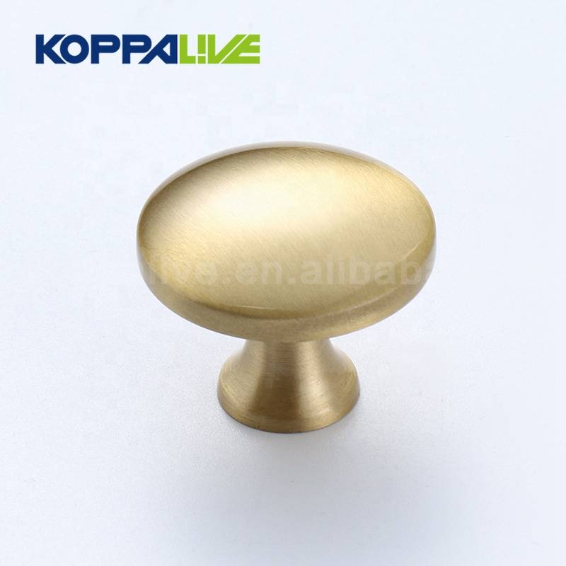6201-KOPPALIVE top quality single hole cupboard furniture hardware solid brass cabinet drawer knob