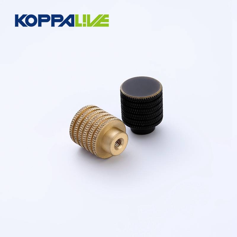 9022-S-Wholesale modern style custom design cabinet drawer brass knurled pulls and knobs