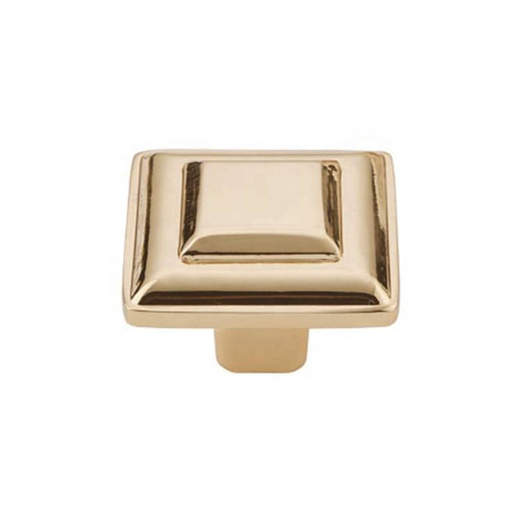 6002 Koppalive Customized square metal brass hardware furniture cabinet drawer knobs