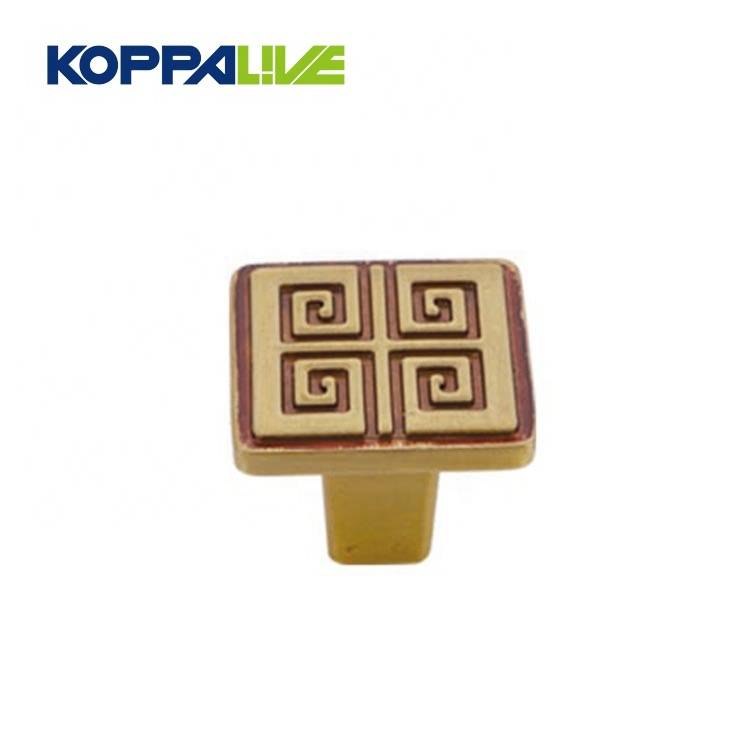 6073 KOPPALIVE Home Hardware Decorative Kitchen Furniture Luxury Solid Brass Dresser Cabinet Knob