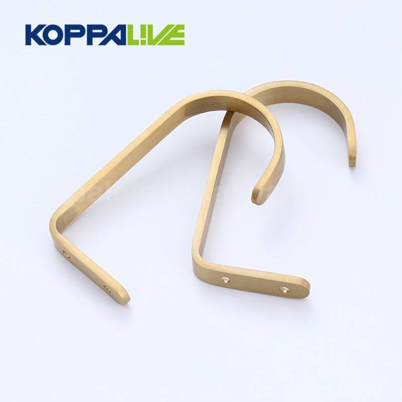 8009 Multifunction Wall Mounted Brass J Towel Clothes Coat Hooks Robe Hook for Bedroom Decoration