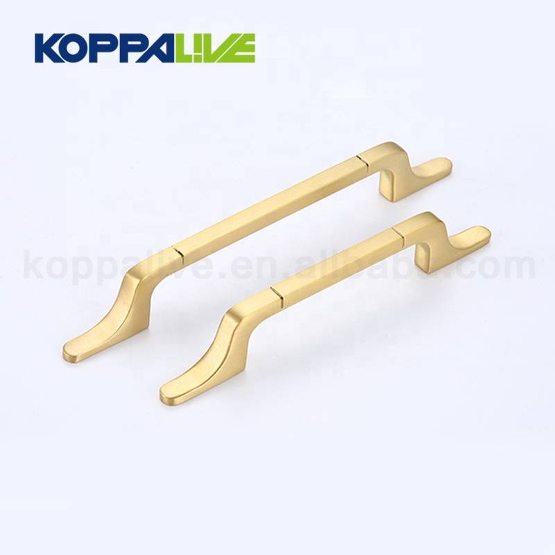 Continental modern furniture drawer copper handles brass cupboard cabinet door pull handle