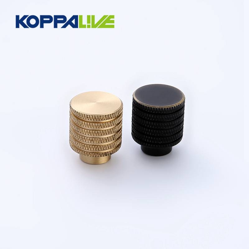 9022-S KOPPALIVE Unique hardware cupboard furniture designer solid brass copper cabinet knurled handle knob