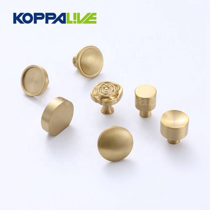6007,6101,6115,6118,6201,9003,9018-Factory direct sale furniture hardware cupboard decorative single hole solid brass cabinet drawer pull knob