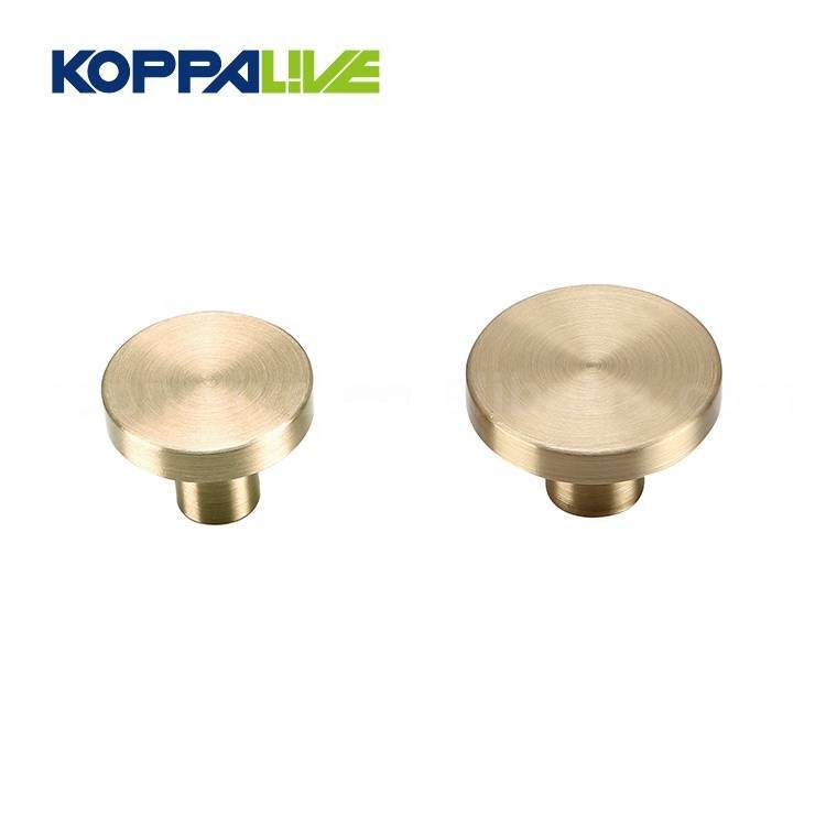 6134-KOPPALIVE Hardware Furniture Machining Precision Single Hole Antique Brass Round Cabinet Drawer Knobs