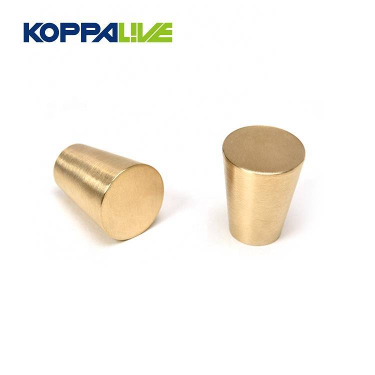6108-Koppalive Simple Design Hardware Furniture Cabinet Solid Brass Knobs Kitchen Drawer Knob