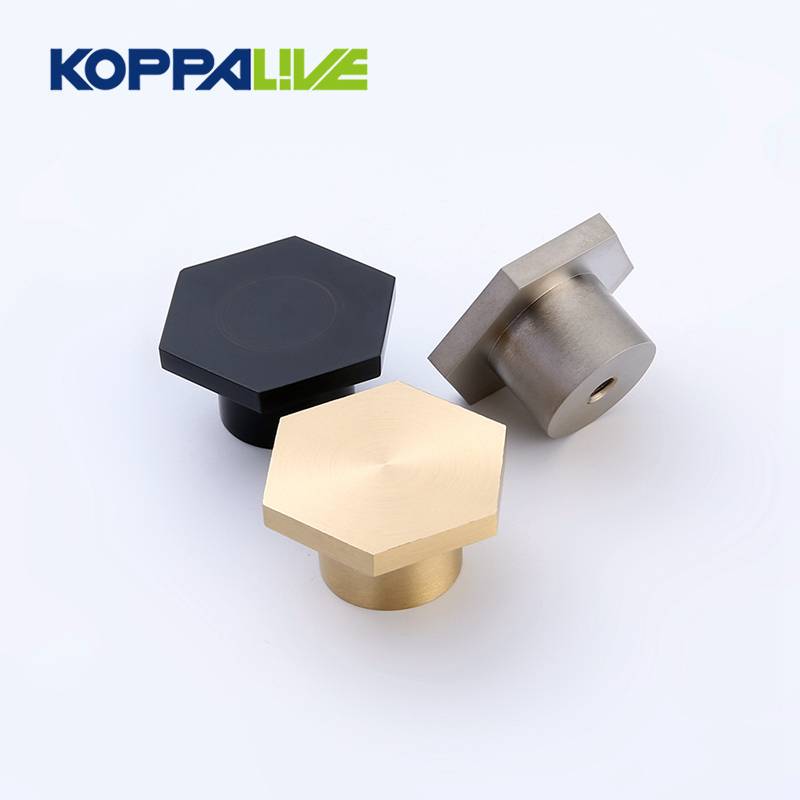 9023-Hexagonal Unique Design Brass Wardrobe Knobs Dresser Drawer Pulls Kitchen Cabinet Knob Furniture Hardware