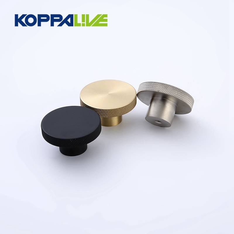 9026-L modern interior wardrobe furniture pulls brass knurled cabinet knob for home decor