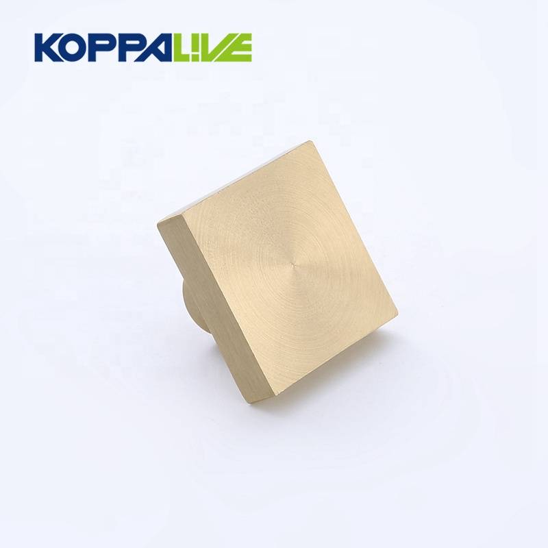 9027 High Quality Customized Square Solid Brass Drawer Handle Knob Hardware