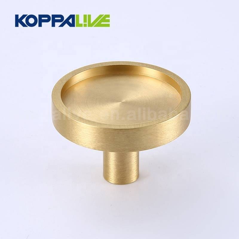 9018-KOPPALIVE solid brass cupboard furniture hardware wardrobe cabinet copper drawer single hole knob