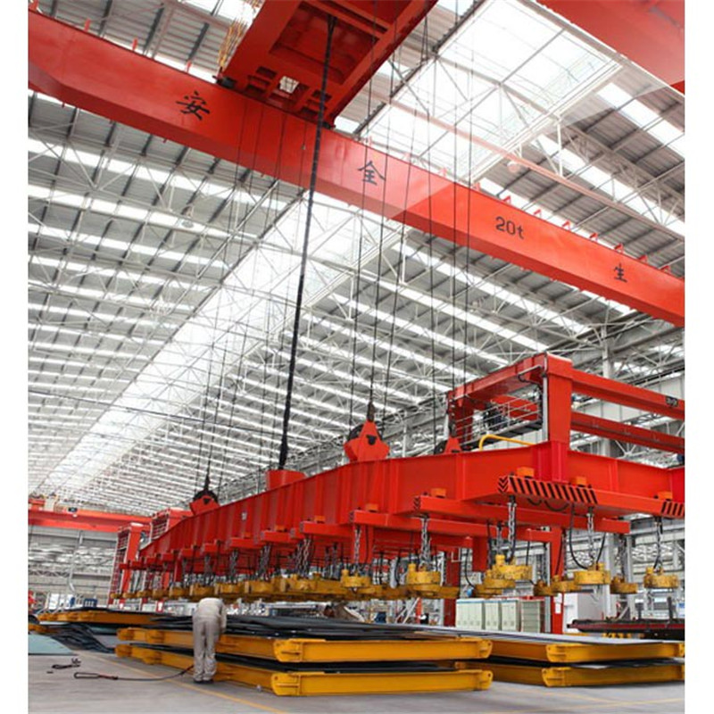 Double girder overhead crane with haning beam (paralleling with the beam)02