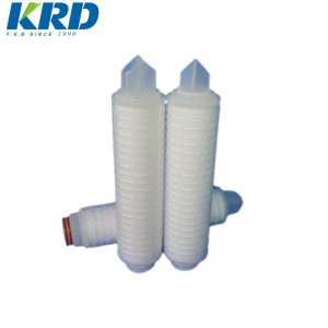 Chinese manufacturer 20 inch 1 micron Pp Pleated Water Filter Cartridge For Water Treatment