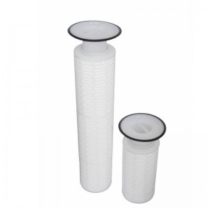 Rapid Delivery for 69 mm 10/20/30/40 inch absolute Hydrophilic PVDF Media Membrane Pleated Cartridges Filters for Final Filtration