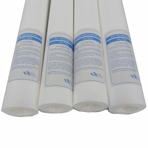 PP glassfiber Wire spiral wound filter cartridge with pp core