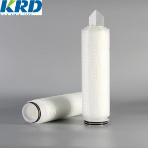 high performance High Flow Ptfe Membrane Filter Cartridges Pp Pleated Water Filter Cartridge For Water Treatment