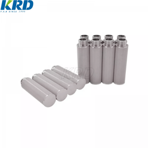 KRD supply customized Sintered 5 micron Stainless Steel Wire Filter Mesh Cylinder sintered stainless steel fiber felt