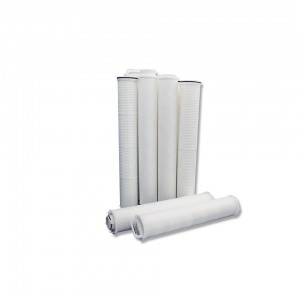 2019 High quality 10 20 30 Inch 0.22 Micron Microporous Pleated Pes Membrane Filter 0.2micron Cartridge for Final Water Filtration