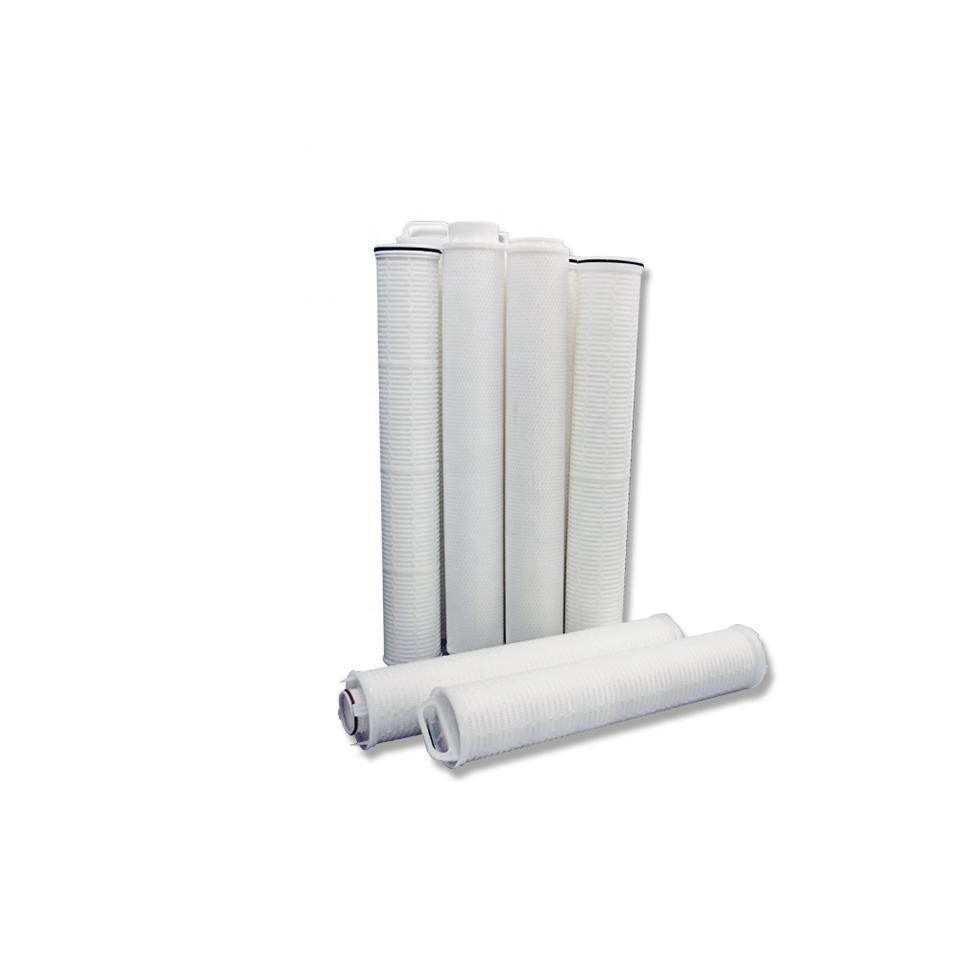 2019 High quality 10 20 30 Inch 0.22 Micron Microporous Pleated Pes Membrane Filter 0.2micron Cartridge for Final Water Filtration